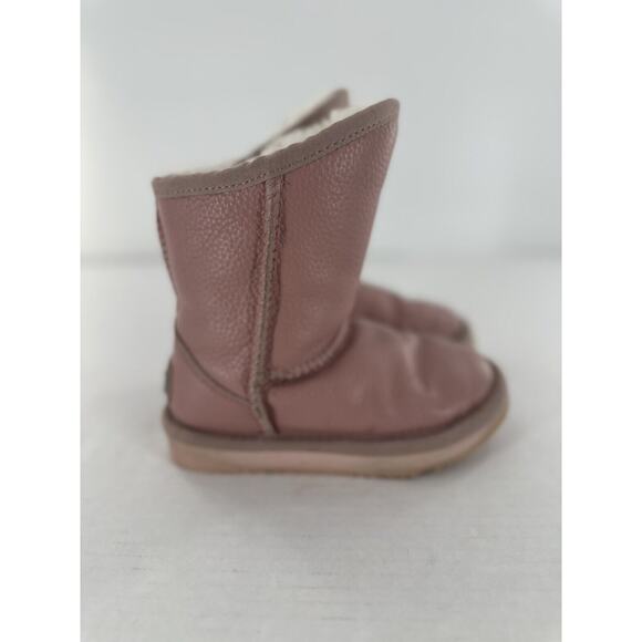 Australia Luxe Collective Other - Australia Luxe Collective Girls Boots Size 10 US Pink Leather Shearling Cosy